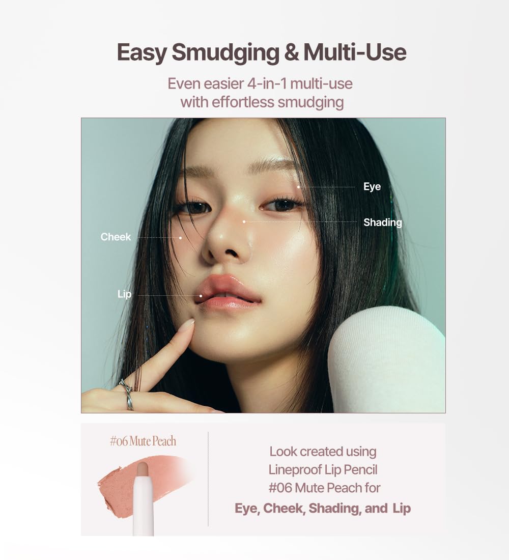 Heart Percent pencil in use applying lip liner for crisp edges and long-lasting color