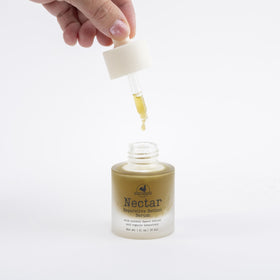 Hearth and Homestead serum used in evening routine to support skin restoration