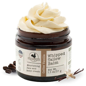 Hearth and Homestead jar front view showing packaging and coffee-vanilla scent benefit