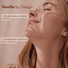 Hearthical serum placed on a vanity with towel, showing everyday routine convenience