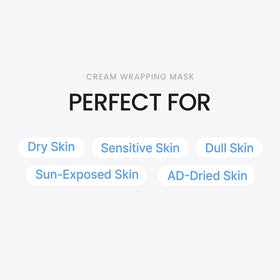 Hebestem cream on fingertip showing rich texture for moisturization