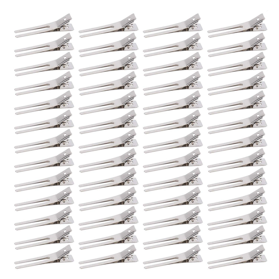 Hedume front pack of 300 metal double prong clips showing quantity and value