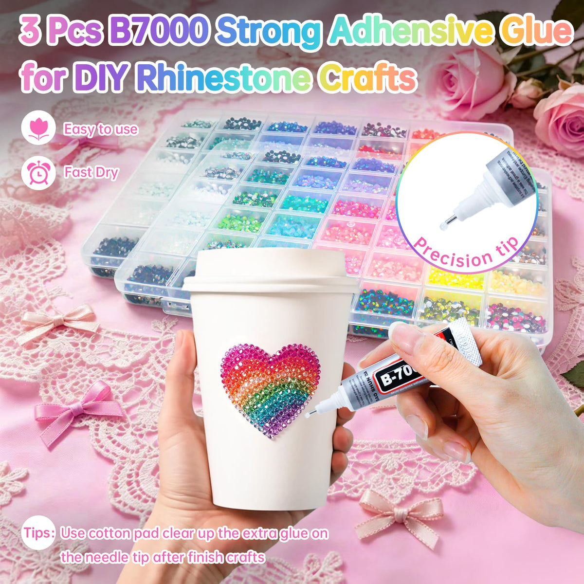 Heebabeys open color grid with 42 compartments for quick color selection