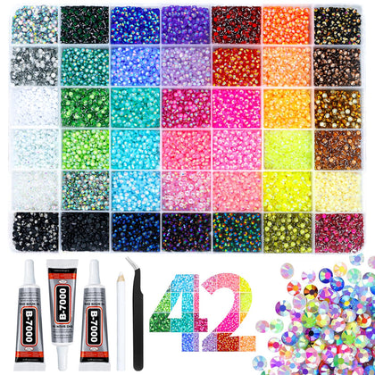 Heebabeys front packaging showing 42 colors and tidy storage for easy crafting