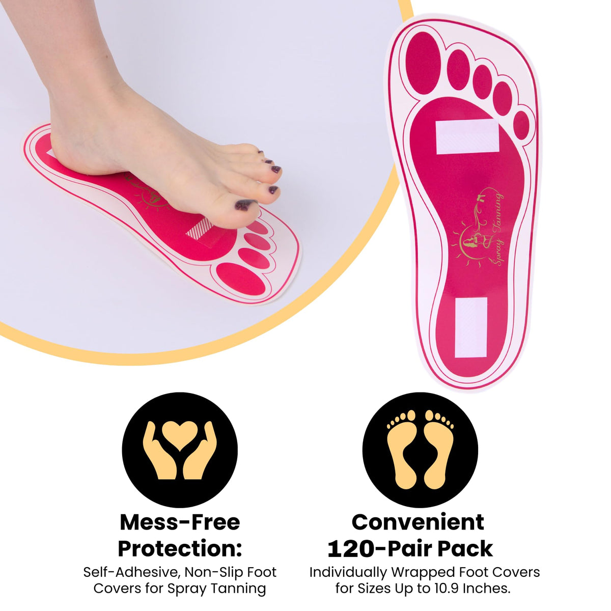HeeStar adhesive close-up highlighting sticky backing for secure fit