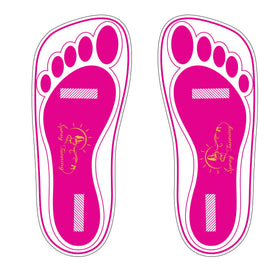 HeeStar front pack of pink feet pads showing quantity and brand, aids quick selection