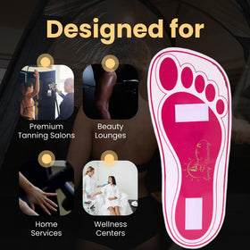 HeeStar technician applying a pad to a client's foot for easy, mess-free use
