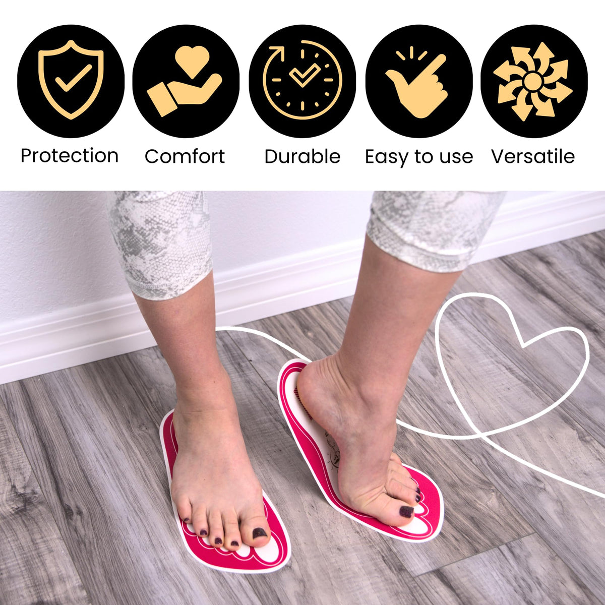 HeeStar pads stuck to client feet during spray tan preventing stains