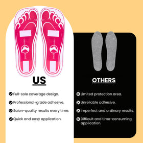 HeeStar size comparison with foot illustrating universal 10.9 inch fit
