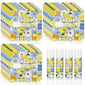 Heigble front packaging showing 24 lemon lip balms and neat presentation, great for gifting