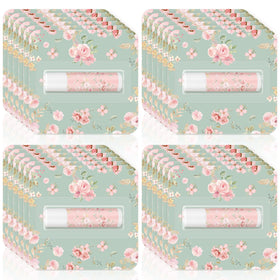 Heigble front packaging showing 24 floral lip balms and easy gifting