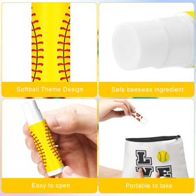 Heigble lip balm held in hand to show compact size and easy carry