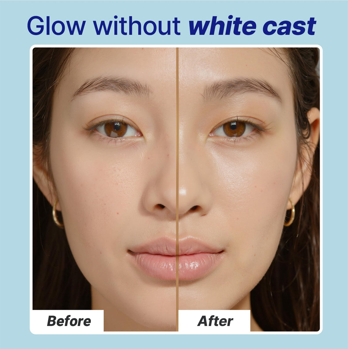 HEIMISH sunscreen spread on hand demonstrating fast absorption and feel