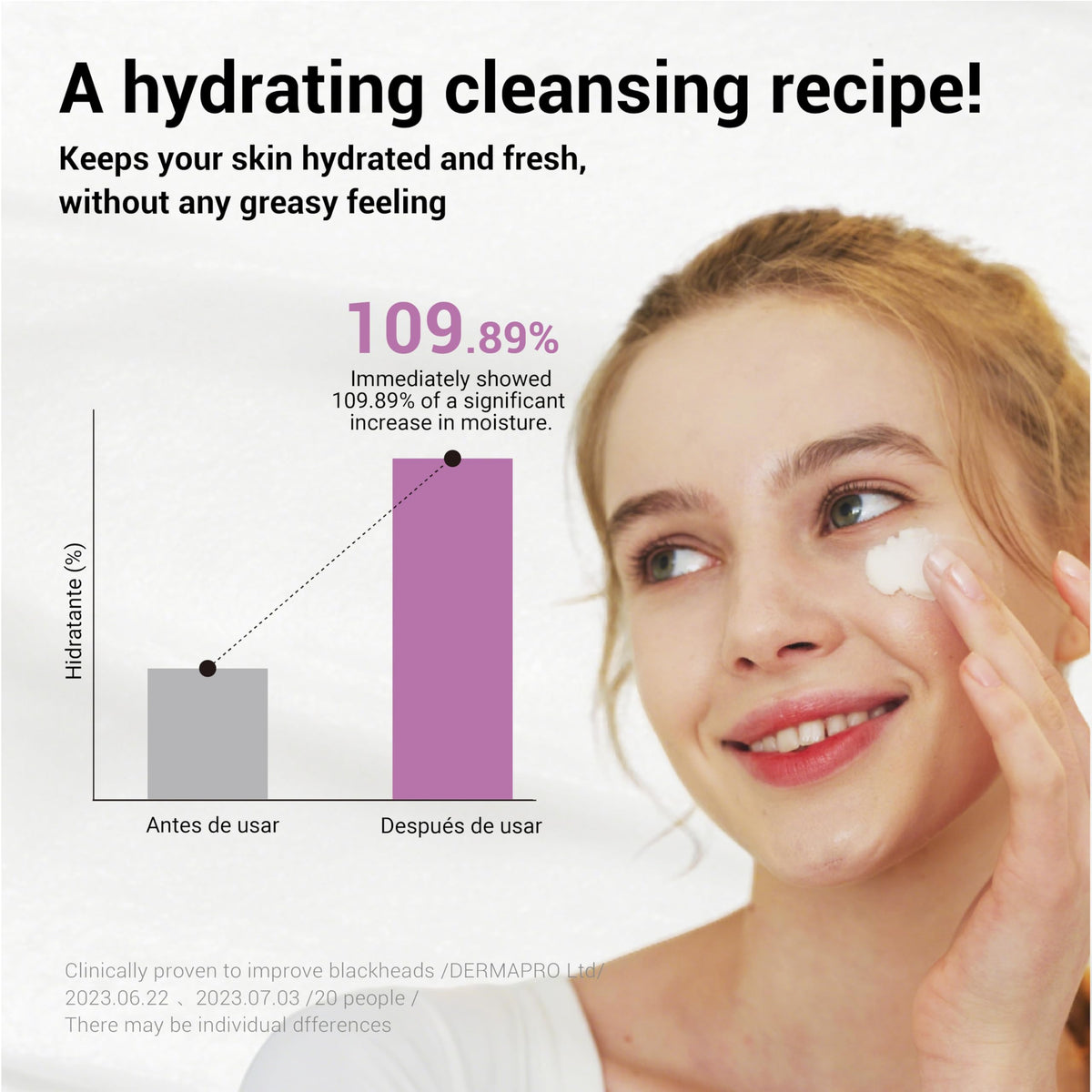 HEIMISH balm being massaged onto face to dissolve waterproof makeup effectively