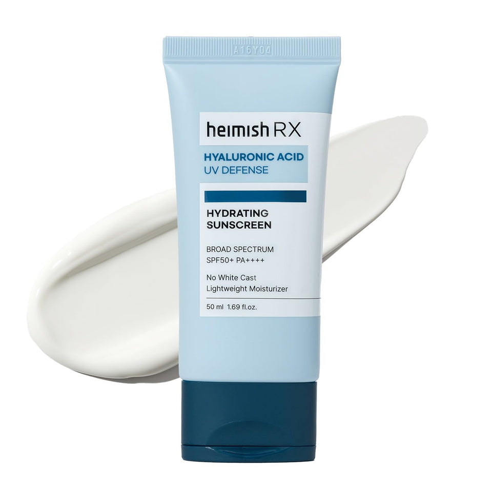 HEIMISH front packaging showing SPF50 protection and compact design benefit