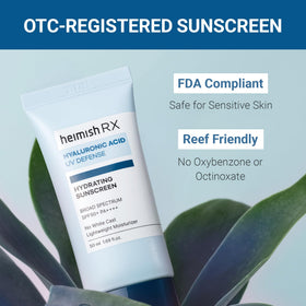 HEIMISH ingredient label highlighting hyaluronic acid and soothing vitamins