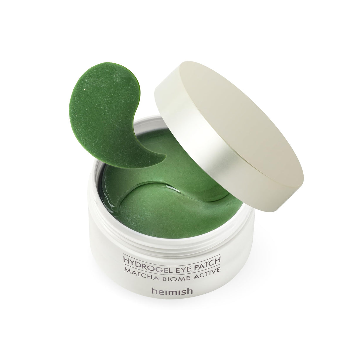 HEIMISH front packaging showing matcha biome hydrogel eye patch benefits