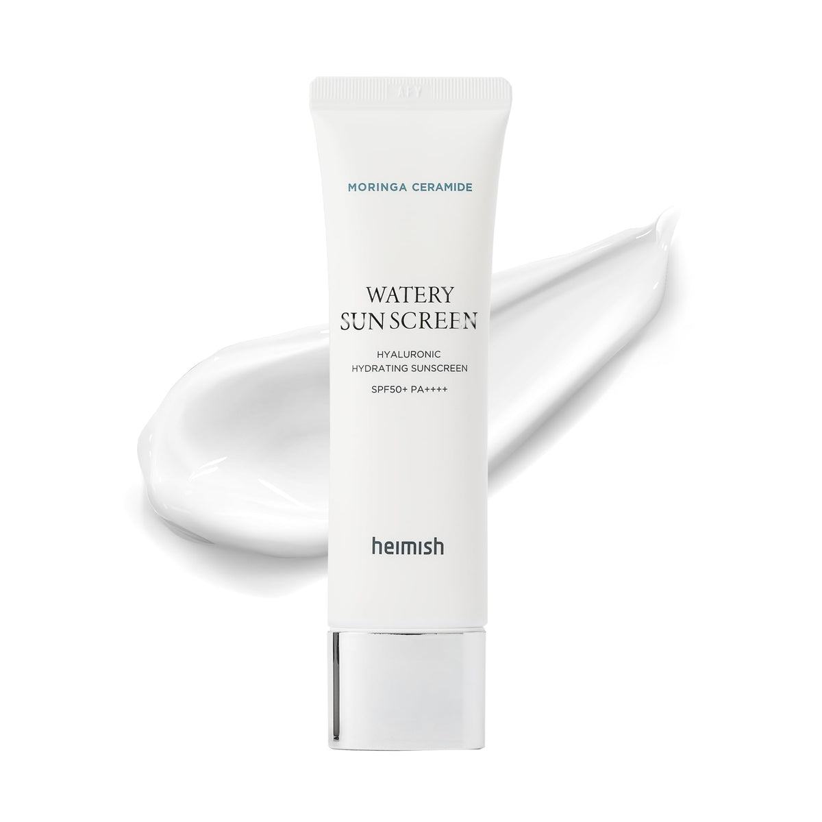 HEIMISH front packaging showing SPF50 protection and hydrating benefits