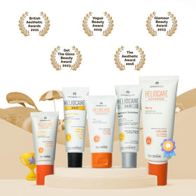 Heliocare 360 on darker skin showing invisible finish without white cast