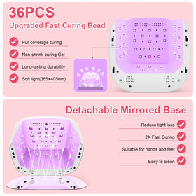 HELIVIVE removable mirrored base close-up improving light reflection and speed