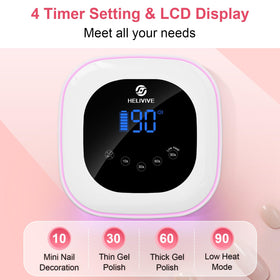 HELIVIVE touch display and timer panel for easy precise curing control