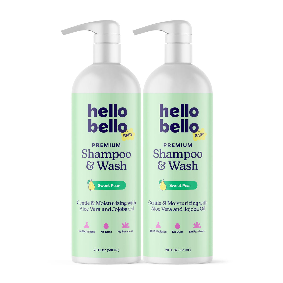 Hello Bello back label ingredients list highlighting hypoallergenic formula