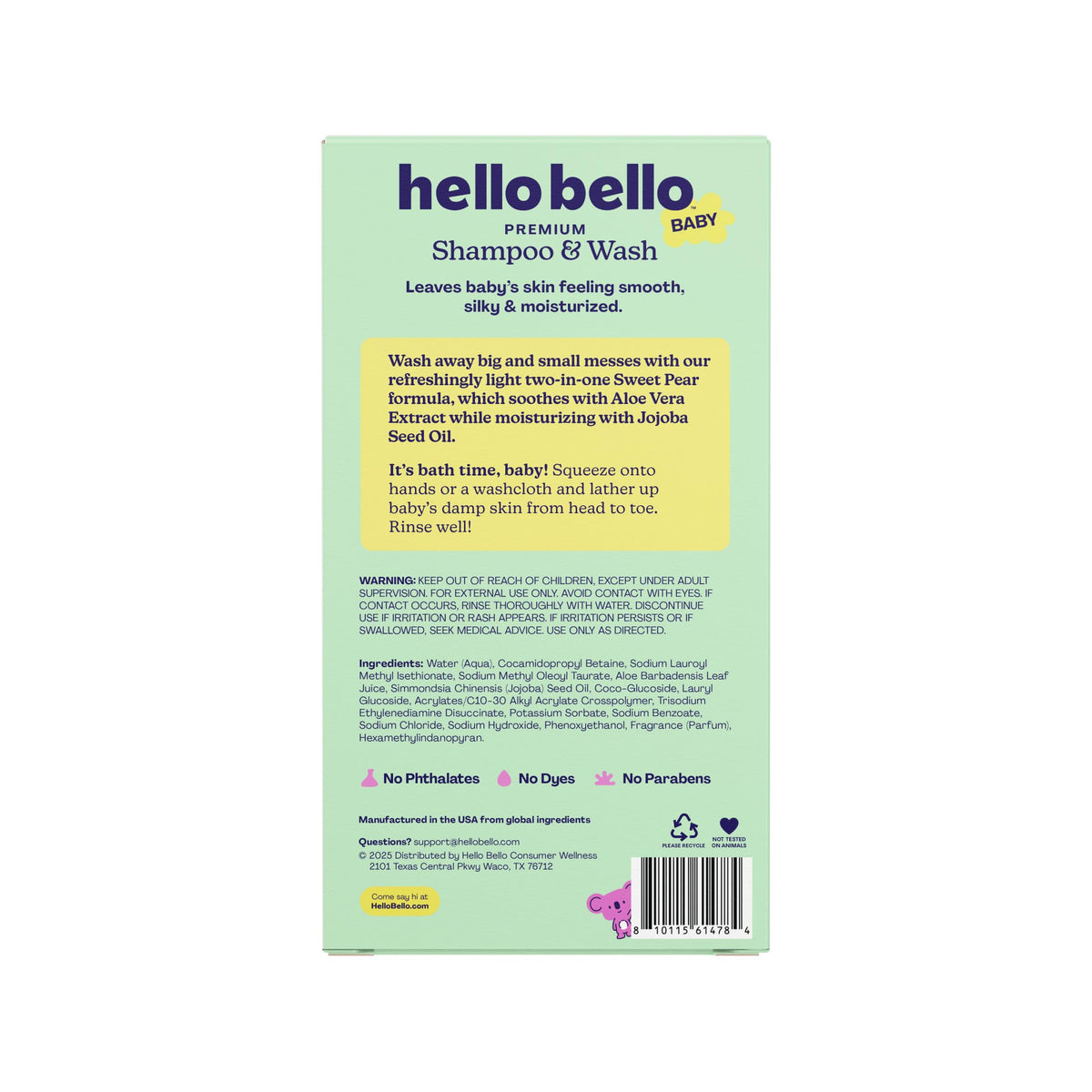Hello Bello pump close-up for easy one-handed dispensing and control