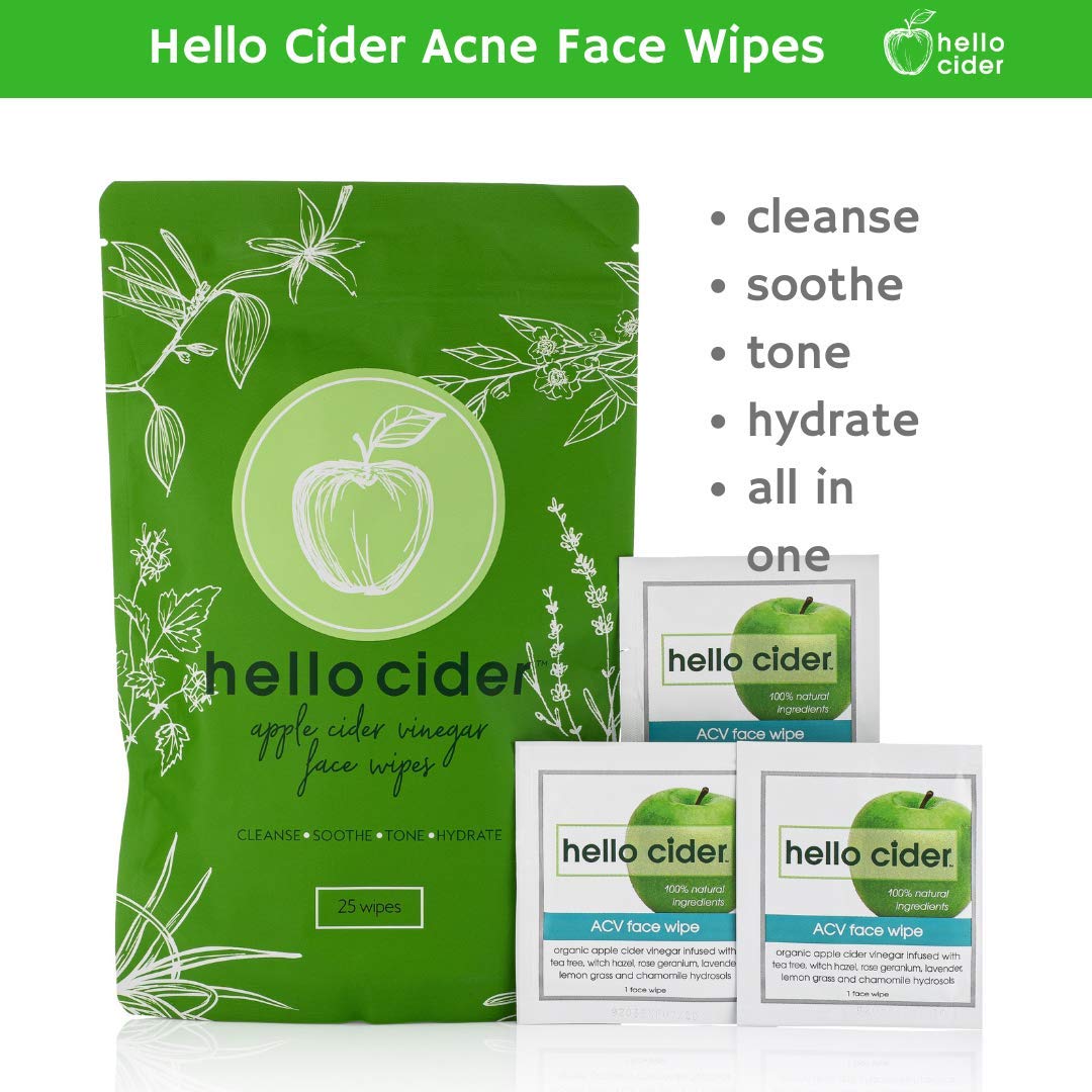 Hello Cider close-up of wet wipe texture showing gentle treatment
