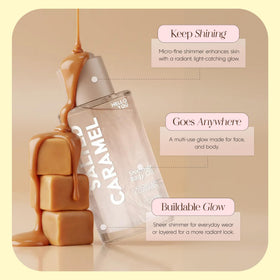 Hello You applied on shoulder and collarbone for instant luminous glow benefit