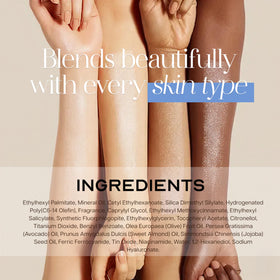 Hello You lifestyle evening glow on legs, showcasing radiant finish for special occasions or night out