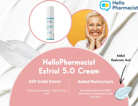 HelloPharmacist 3-ounce jar held in hand showing compact travel-friendly benefit