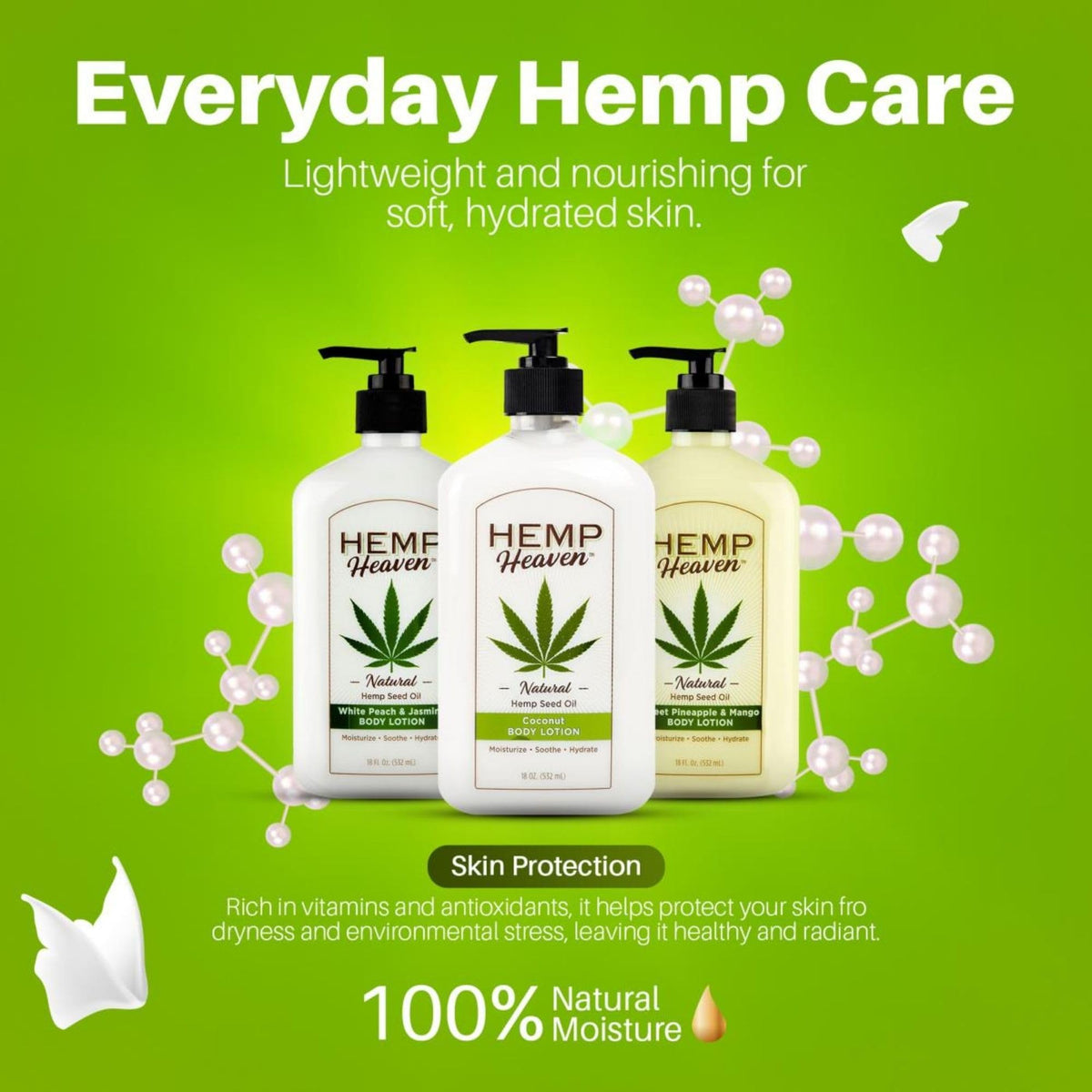 Hemp Heaven ingredients label closeup highlighting hemp seed oil and EWG-friendly items