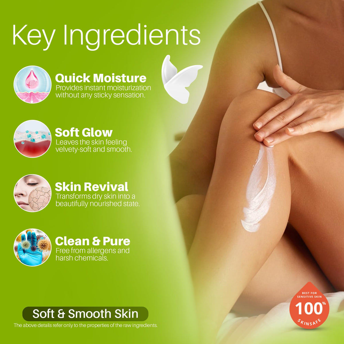 Hemp Heaven cream texture on hand demonstrating fast absorption and softness