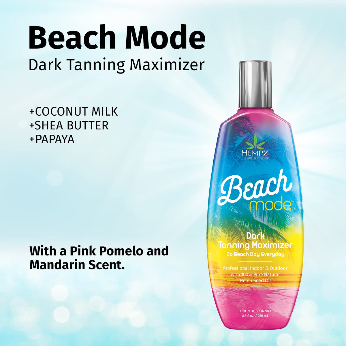 Hempz lotion texture close-up displaying smooth, moisturizing consistency
