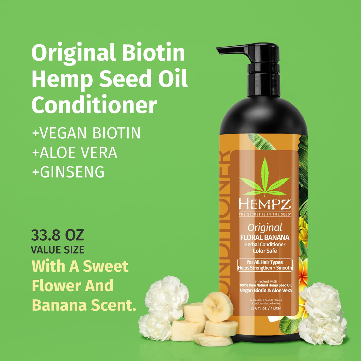 Hempz back label listing ingredients and color-safe claims