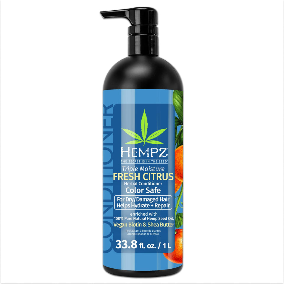 Hempz front packaging showing bottle and label with moisturizing benefits