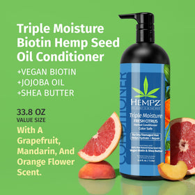 Hempz creamy conditioner texture closeup highlighting smooth hydration