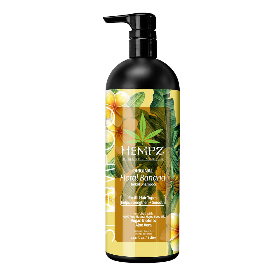 Hempz front bottle showing label and 33.8 oz size for long-lasting use