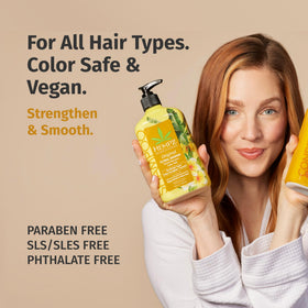Hempz shampoo creamy lather texture demonstrating gentle moisturizing cleanse