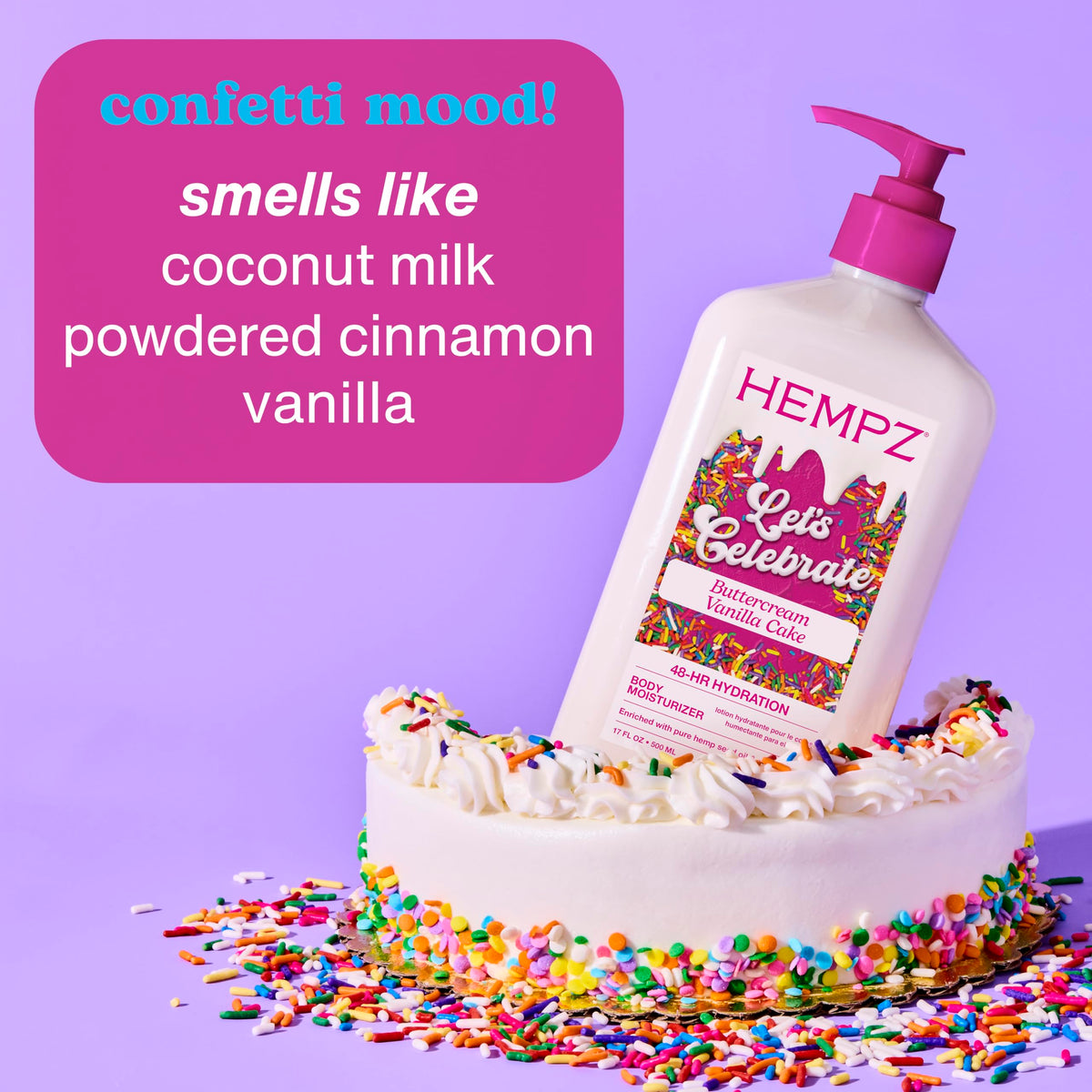 Hempz lotion being poured into hand demonstrating easy spread and softening