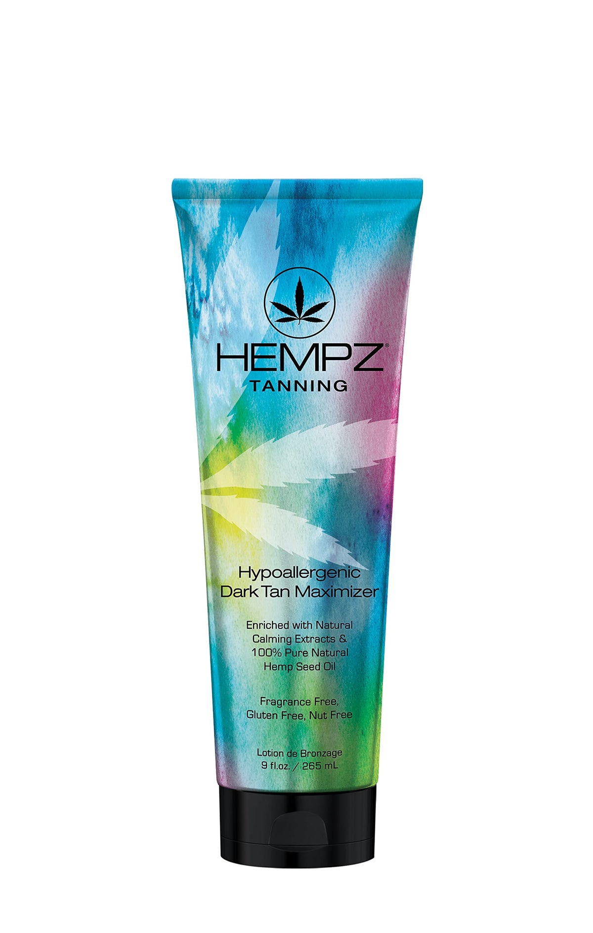 Hempz bottle front packaging showing label and 9 fl oz size benefit