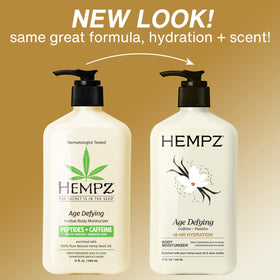 Hempz pump dispenser close-up highlighting easy application