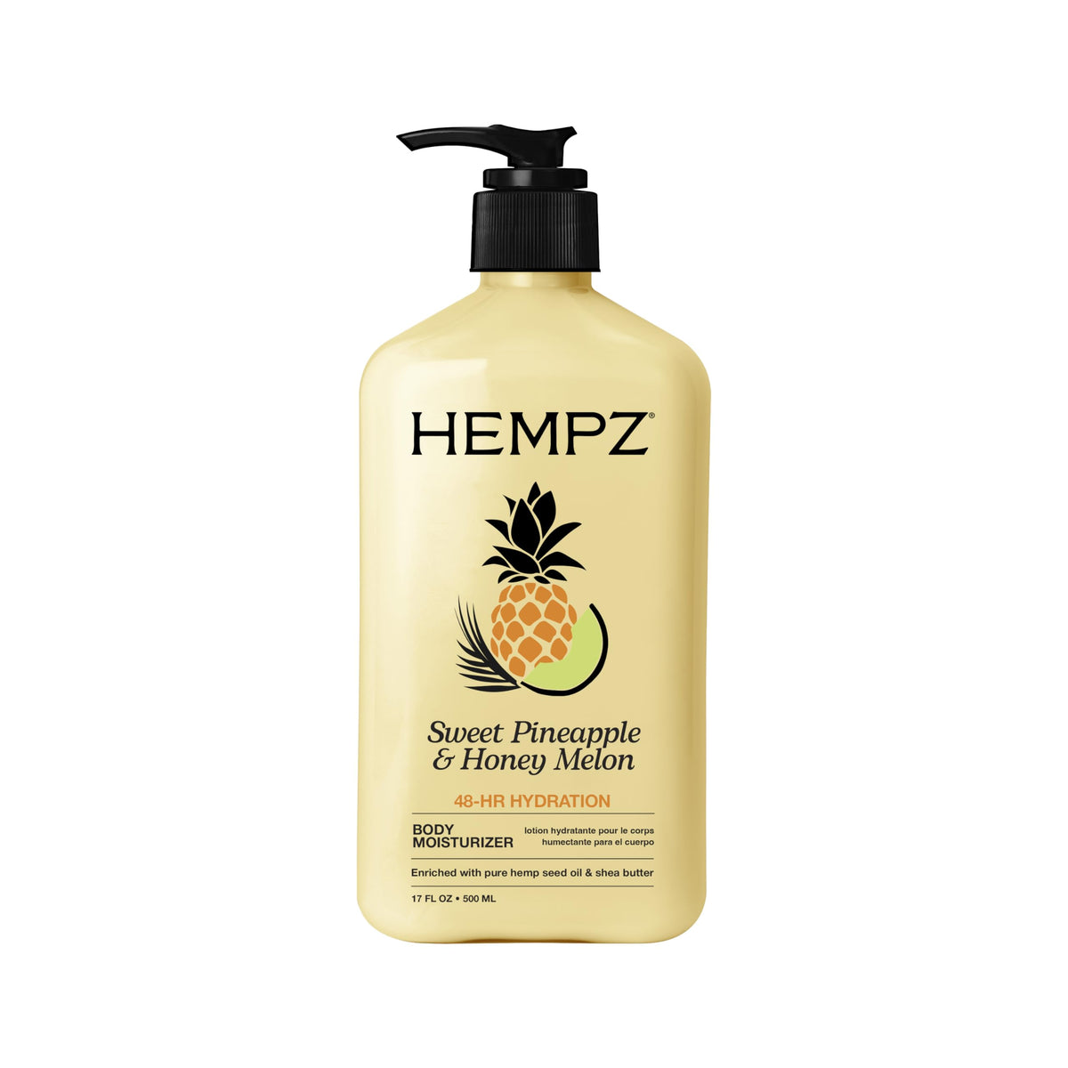 Hempz front packaging showing product and tropical scent benefits