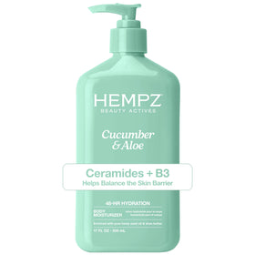 Hempz front packaging showing bottle and label for clear product identification and appeal