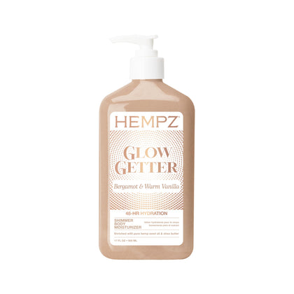 Hempz front packaging showing 17 oz bottle and product benefits