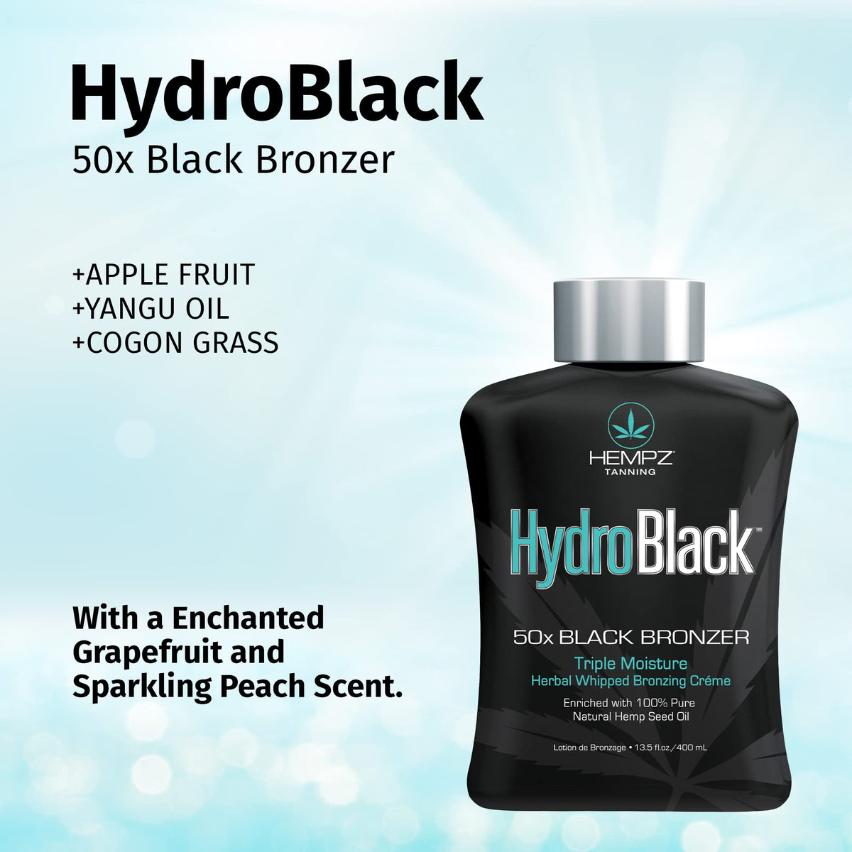 HEMPZ close-up texture on hand highlighting rich lotion and rapid absorption benefit