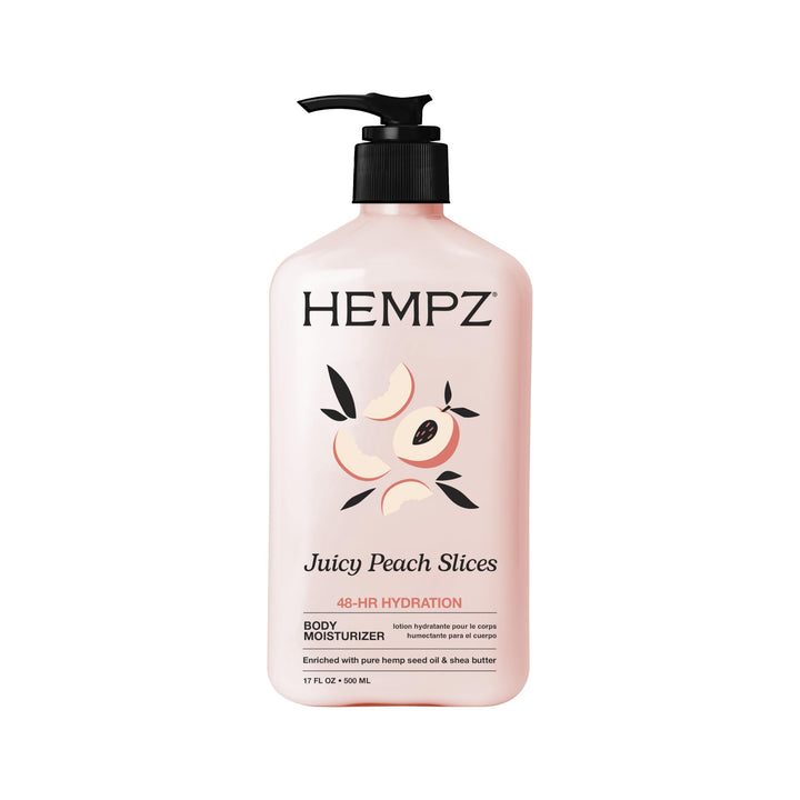 Hempz front packaging showing bottle and label for clear product identification and appeal