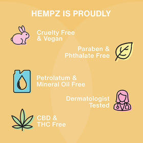 Hempz bottle on bathroom counter suggesting daily moisturizing routine