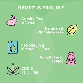 Hempz on bathroom shelf in lifestyle scene signaling everyday self-care
