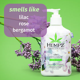 Hempz open jar texture close-up showing creamy lotion for quick absorption